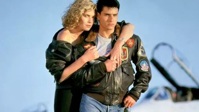 Le blouson aviateur en cuir porté par Maverick (Tom Cruise) dans le film Top Gun