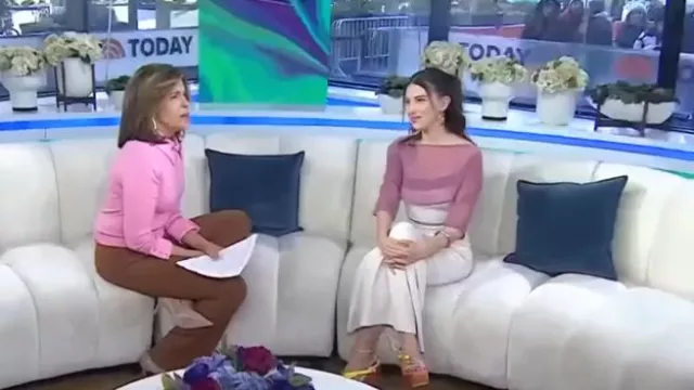 Buci Mermaid Skirt worn by Millie Bobby Brown as seen in Today on March 1, 2024