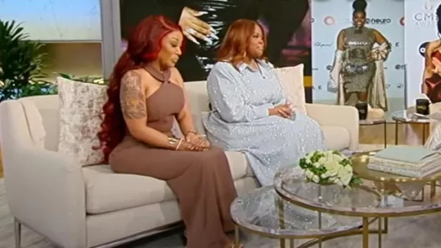 Ronny Kobo Lenox Dress worn by K. Michelle as seen in Tamron Hall Show on  March 1, 2024 | Spotern