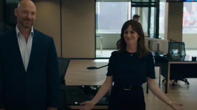 Whistles Nelly Shell Top worn by Wendy Rhoades (Maggie Siff) as seen in Billions (S06E04)