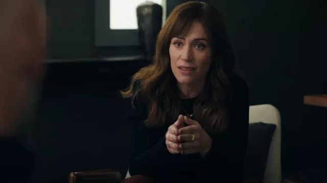 Mejuri Croissant Dôme Ring worn by Wendy Rhoades (Maggie Siff) as seen in Billions (S06E10)
