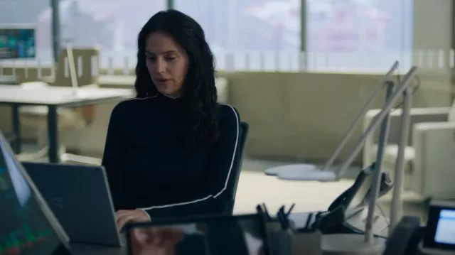 Scotch & Soda Piping Knitted Sweater worn by Rian (Eva Victor) as seen in Billions (S06E10)