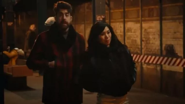 Freenote Cloth Tolgate Wool Red Plaid Coat worn by Harry Keshegian (Adam Goldberg) as seen in The Equalizer (S04E03)