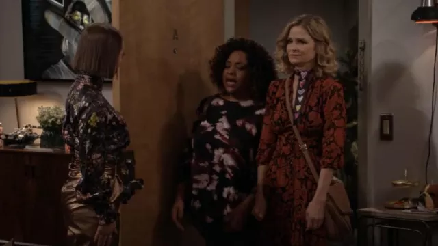 Alfani Pointed Hem Top worn by Sharon (Sharon) as seen in Call Your Mother (S01E08)