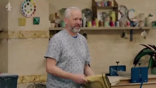Next Blue Print T Shirt as seen in The Great Pottery Throw Down (S07E09)