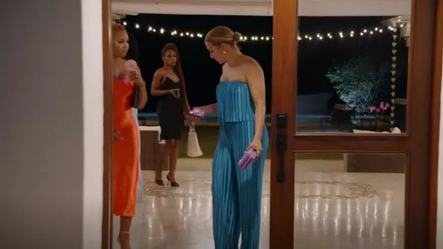 Amanda Uprichard Col­li­na Jump­suit worn by Robyn Dixon as seen in The Real Housewives of Potomac (S08E15)