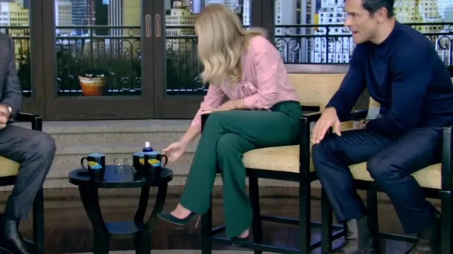 Gianvito Rossi Gi­an­vi­to 85 Point­ed Pumps worn by Kelly Ripa as seen in LIVE with Kelly and Mark on March 5, 2024