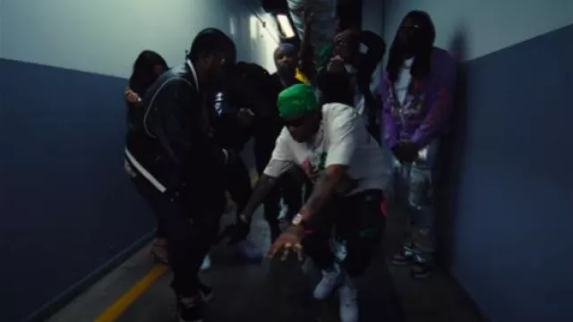 Chrome Hearts Matte Black 'Lo Rita' Shield Sunglasses worn by Meek Mill in Whatever I Want (Official Music Video) Ft. Fivio Foreign