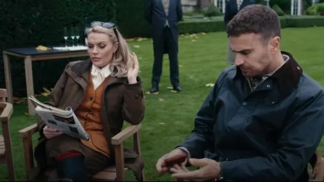 Laksen Pippa Women's Tweed Coat worn by Tammy (Chanel Cresswell) as seen in The Gentlemen (S01E01)