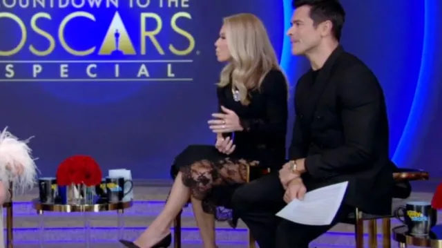 Dolce and Gabbana Long Sleeve Dress worn by Kelly Ripa as seen in LIVE with Kelly and Mark on March 8, 2024