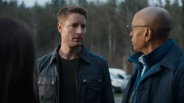 Belstaff Tour Water Repellent Zip-Up Overshirt worn by Colter Shaw (Justin Hartley) as seen in Tracker (S01E04)