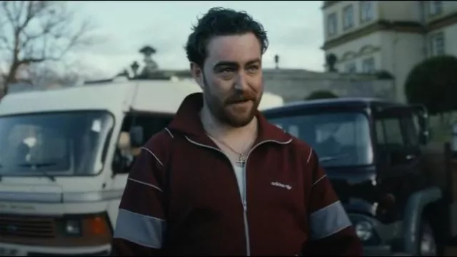 Adidas 80s Red Vintage Jacket worn by JP (Laurence O'Fuarain) as seen in The Gentlemen (S01E05)
