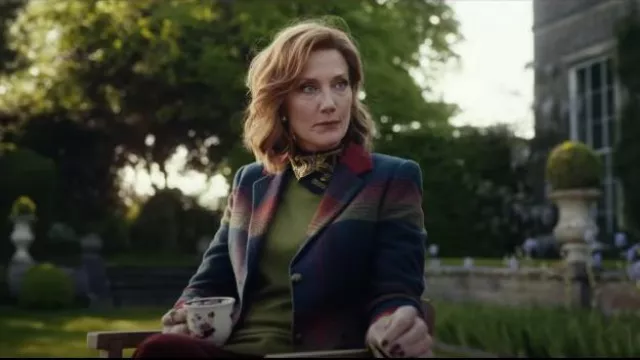 Welligogs Grantham Wool Coat worn by Lady Sabrina (Joely Richardson) as seen in The Gentlemen (S01E08)