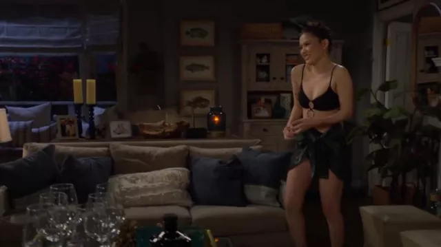 Ramy Brook Zayla Cutout One Piece Swimsuit worn by  Luna (Lisa Yamada) as seen in The Bold and the Beautiful on March 8, 2024