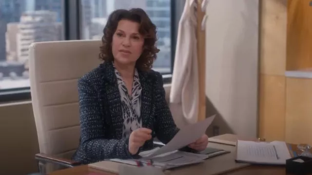 Rails Rebel Animal Printed Top worn by Belinda Tuttle (Sandra Bernhard) as seen in So Help Me Todd (S02E03)