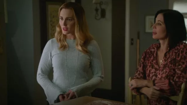 Paige Iona Sweater worn by Joy Harper (Katherine Barrell) as seen in Good Witch (S07E02)