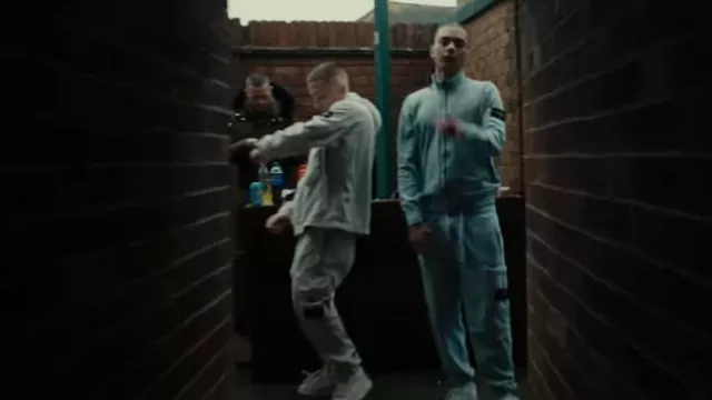 Stone Island Ivory Corduroy Hooded Overshirt worn by ArrDee in Time (Official Video) with @favedb95
