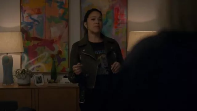 Re/Done Monday Again Cotton T-Shirt worn by Nell Serrano (Gina Rodriguez) as seen in Not Dead Yet (S02E05)