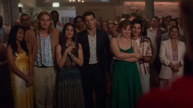 Proenza Schouler Robe drapée froncée White Label portée par Brooke Delaney (Essie Randles) dans Apples Never Fall (S01E01)