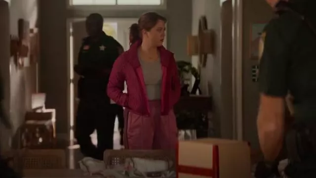 Needles Pink Track Pants worn by Brooke Delaney (Essie Randles) as seen in Apples Never Fall (S01E03)