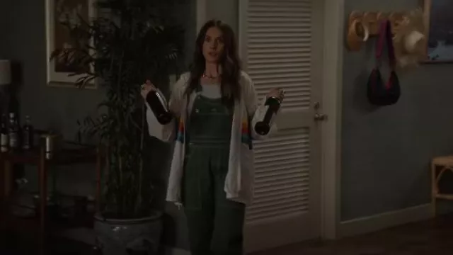 Milkwear Rainbow Windbreaker Jacket in Off-White worn by Amy Delaney (Alison Brie) as seen in Apples Never Fall (S01E04)