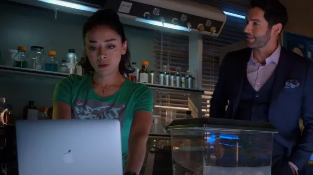 Threadless Bad Fruit Tee worn by Ella Lopez (Aimee Garcia) as seen in Lucifer (S06E03)