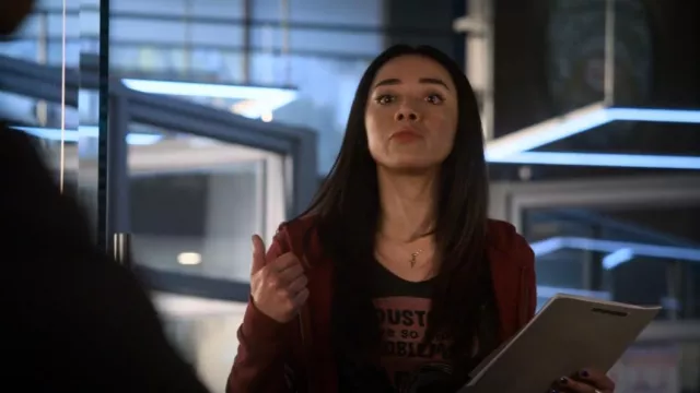 Tee Fury Houston We Have So Many Problems worn by Ella Lopez (Aimee Garcia) as seen in Lucifer (S06E05)
