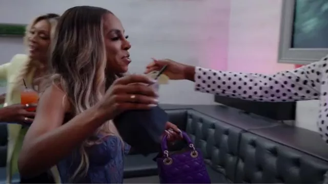 Dior Mini Lady Dior Bag worn by Candiace Dillard as seen in The Real Housewives of Potomac (S08E17)