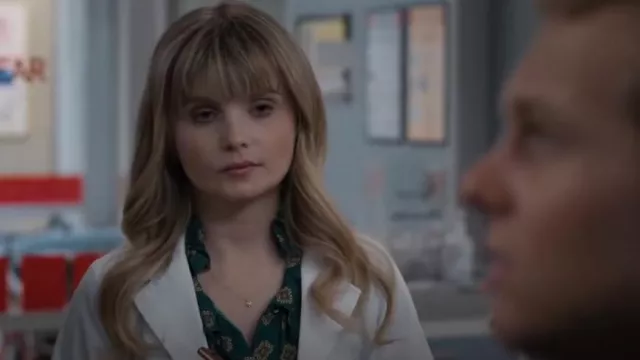 Alice + Olivia Juliette Blouse worn by Charlene Lukaitis as seen in The Good Doctor (S07E03)