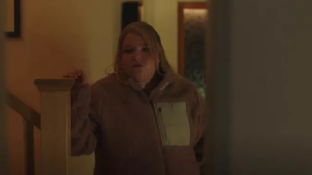 George Women's Sherpa Full-Zip Jacket worn by Lilly (Samantha Aucoin) as seen in Astrid & Lilly Save the World (S01E03)