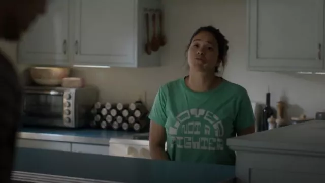 Mother Lil Goddie Goodie Tee In Love Not Fighter worn by Nell Serrano (Gina Rodriguez) as seen in Not Dead Yet (S02E06)