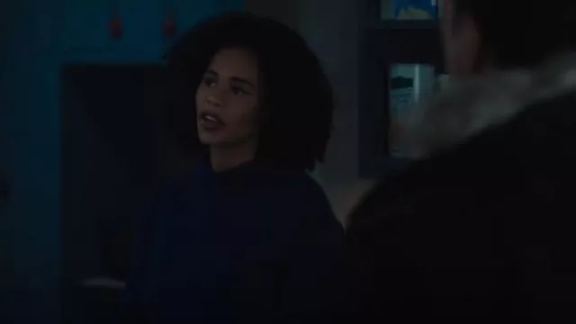 Vince Rib-Knit Fun­nel Neck Sweater worn by Special Agent Sheryll Barnes (Roxy Sternberg) as seen in FBI: Most Wanted (S05E05)