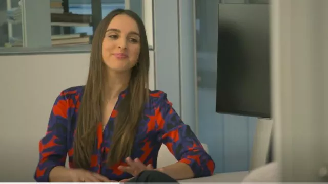 Diane von Furstenberg Freya - Robe en soie stretch taille nouée portée par Alexia Umansky comme on le voit dans Acheter Beverly Hills (S01E08)