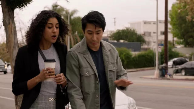 Buck Mason Bunker Twill Field Jack­et worn by Van (Chris Pang) as seen in As We See It (S01E03)