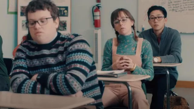 Rolla's Ad­mi­ral Jump­suit worn by Heather (Allisyn Snyder) as seen in A.P. Bio (S03E02)