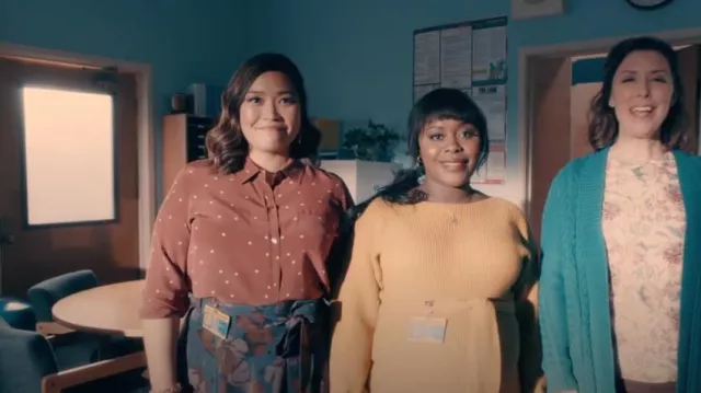 Rails Kate Star Shirt worn by Mary Wagner (Mary Sohn) as seen in A.P. Bio (S03E06)
