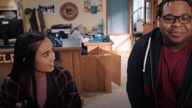 The Ragged Priest Pops Knit worn by Grace (Sari Arambulo) as seen in A.P. Bio (S04E06)