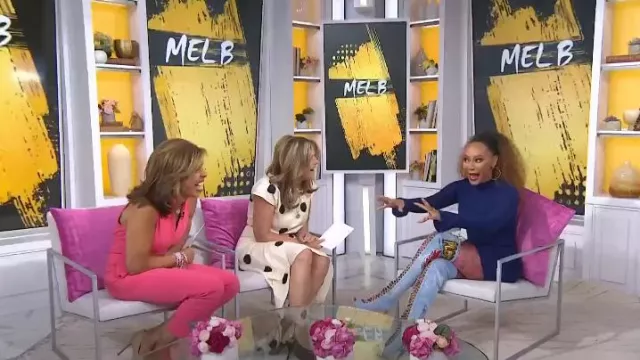 Bottes à talons hauts Philipp Plein portées par Mel B comme on le voit dans Today with Hoda & Jenna le 25 mars 2024