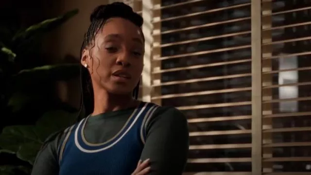 Débardeur Akris Punto en tricot côtelé porté par Faith Mitchell (Iantha Richardson) dans Will Trent (S02E04)