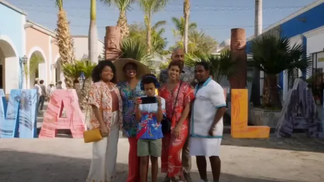 Whistles Palmyra Print Kamma Jumpsuit worn by Aunt Josephina 'Pepa' (Terri Hoyos) as seen in 9-1-1 (S07E03)