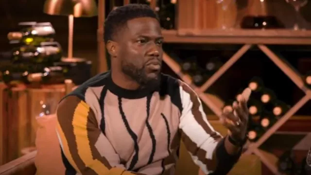 Fendi Frag­ment-Jacquard Wool Sweater worn by Kevin Hart as seen in Hart to Heart (S02E04)