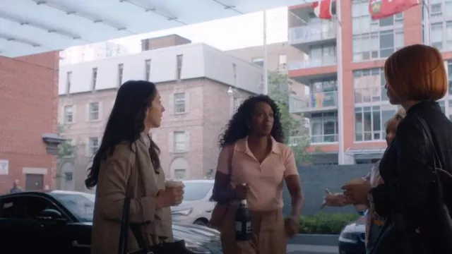 AllSaints Portere Coat worn by Kate Foster (Catherine Reitman) as seen in Workin' Moms (S06E04)