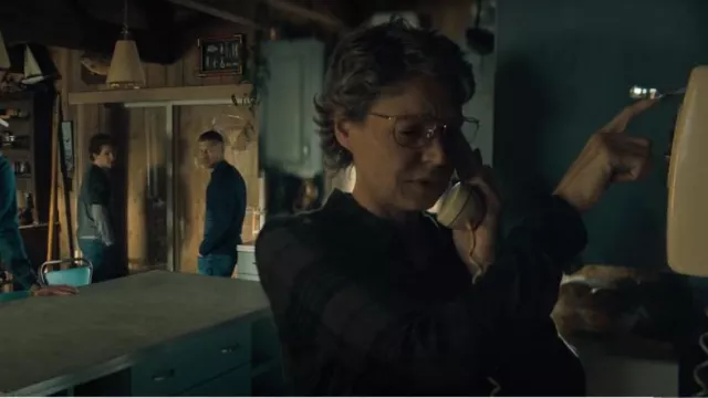 Rails Hunter Plaid Shirt worn by Annie Flynn (Kristin Lehman) as seen in Midnight Mass (S01E01)