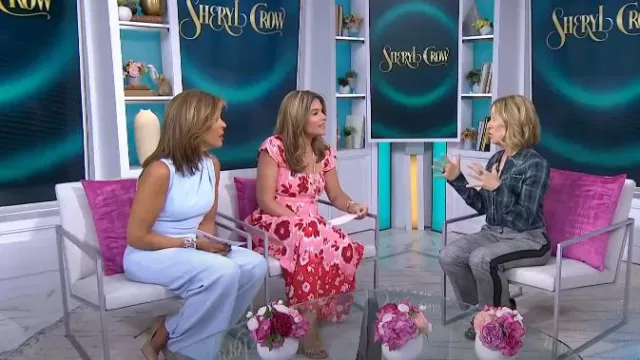 Veronica Beard Plaid Top porté par Sheryl Crow comme on le voit dans Today with Hoda & Jenna le 29 mars 2024