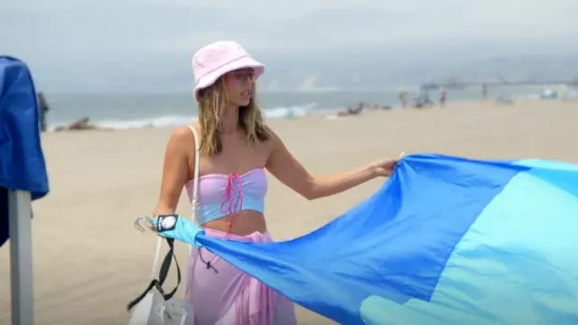 Tiare hawaii Jupe portefeuille azur portée par Scheana Shay comme on le voit dans Vanderpump Rules (S11E10)