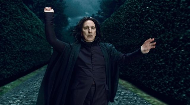 The cape of Severus Rogue (Alan Rickman) in Harry Potter and the deathly hallows
