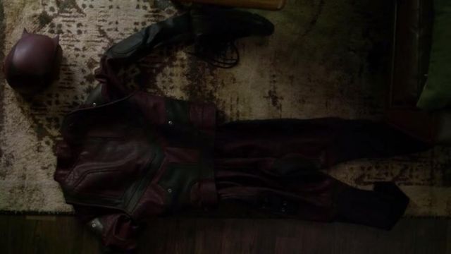The costume of Matt Murdock / Daredevil (Charlie Cox) in Daredevil