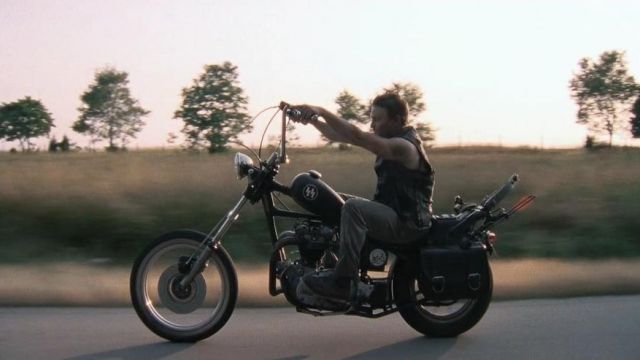 La moto Triumph Bonneville de Daryl Dixon (Norman Reedus) dans The Walking Dead