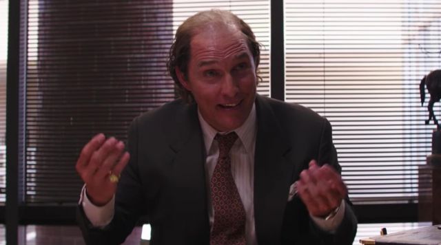 The tie Kenny Wells (Matthew McConaughey) in Gold