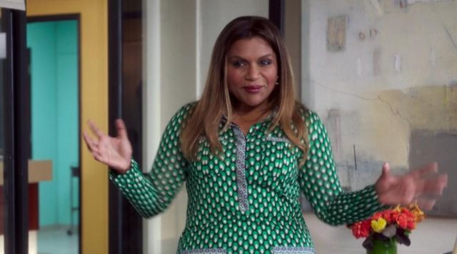 The dress Diane Von Furstenberg from Dr. Mindy Lahiri in The Mindy Project